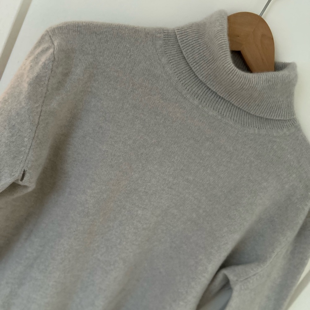 The Bay Light Grey Cashmere Turtleneck- AS IS.